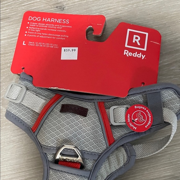 Reddy Gray and Red Dog Harness - Picture 5 of 5